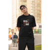 ERKEK Özel Baskılı Modern Fit %100 Pamuk Bisiklet Yaka T-Shirt