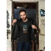 Erkek Özel Baskılı Modern Fit %100 Pamuk Bisiklet Yaka T-Shirt