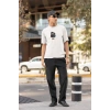 ERKEK Özel Baskılı Modern Fit %100 Pamuk Bisiklet Yaka T-Shirt