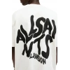 Erkek Tişört Baskılı Oversize kısa kol T-Shirt - Beyaz