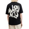 Erkek Tişört Baskılı Oversize Kısa kol T-shirt - Siyah