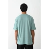 Erkek Tişört Düz Basic Penye Yazlık Bisiklet Yaka Kısa Kol T-Shirt - Mint Yeşili