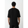 Erkek Tişört Düz Basic Penye Yazlık Bisiklet Yaka Kısa Kol T-Shirt - Siyah