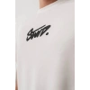 Erkek Tişört Yazlık Baskılı Oversize Kısa kol T-Shirt - Beyaz
