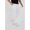 Erkek Üç İplik Basic Eşofman Pantolon - Beyaz