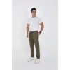 Erkek Üç İplik Basic Eşofman Pantolon - Haki