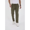 Erkek Üç İplik Basic Eşofman Pantolon - Haki