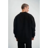 Erkek Uzun Kol Bisiklet Yaka 3 iplik Pamuklu Kışlık SweatShirt - Siyah