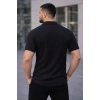 Erkek Waffle Kumaş Yakalı Kısa Kol Düğmeli Gömlek 3’lü Set Siyah-Kırmızı-Beyaz