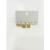 Fiyonk Detaylı Sallantılı Altılı Küpe