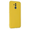 Huawei Mate 20 Lite Kılıf Nano İçi Kadife Silikon - Sarı