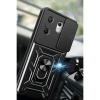 İnfinix Zero 30 4g Kılıf Pars Lens Yüzüklü Silikon - Siyah