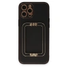 İphone 12 Pro Kılıf Coco Elit Kapak - Siyah
