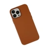 İphone 13 Pro Kılıf Asya Deri Silikon - Kahverengi