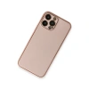İphone 13 Pro Kılıf Coco Deri Silikon Kapak - Pembe