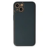 İphone 14 Plus Kılıf Coco Deri Silikon Kapak - Yeşil