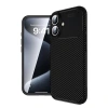 İphone 16 Plus Kılıf Auto Focus Karbon Kapak - Siyah