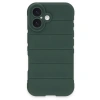 İphone 16 Plus Kılıf Optimum Silikon - Koyu Yeşil