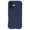 İphone 16 Plus Kılıf Optimum Silikon - Lacivert