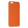 İphone 6 Plus Kılıf Nano İçi Kadife Silikon - Turuncu