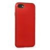 İphone 7 Kılıf Coco Deri Silikon Kapak - Kırmızı