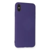 İphone Xs Max Kılıf Nano İçi Kadife Silikon - Mor