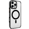 Joko Apple İphone 16 Pro Max Gleam Pc Sert Magsafe Kılıf - Şeffaf-siyah