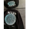 Kadın 3 İplik Pamuklu Bisiklet Yaka Baskılı SweatShirt - Siyah