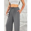 Kadın Ayrobin Oversize Kadın Pantolon - Füme