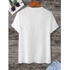 Kadın Baskılı Oversize  kısa kol T-Shirt - Beyaz