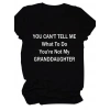 Kadın Baskılı Tişört Kısa Kol Bisiklet Yaka T-shirt - Siyah