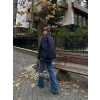 Kadın Jeans Detaylı Cıtcıtlı Ceket Mont - Lacivert