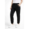 Kadın Jogger Eşofman Altı , Cepli, Paça Lastilkl ,Spor Pantolon - Siyah