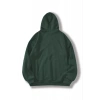 Kadın Kapüşonlu Kanguru Cepli 3 İplik Pamuklu Düz Hoodie Sweatshirt - Haki