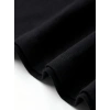 Kadın Kısa Kol Yazlık Tişört Bisiklet Yaka Baskılı Oversize T-Shirt - Siyah