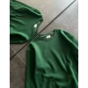 Kadın Kışlık Bisiklet Yaka Üç İplik Basic SweatShirt - Haki