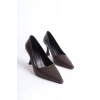 Kadın Mat Acı Kahve Stiletto TR08MS27L