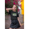 Kadın Özel Baskılı Modern Fit %100 Pamuk Bisiklet Yaka T-Shirt