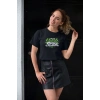 Kadın Özel Baskılı Modern Fit %100 Pamuk Bisiklet Yaka T-Shirt