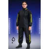 Kadın Premium Motorcu Kurye Yağmurluk Takım Su Geçirmez PVC Reflektörlü Siyah