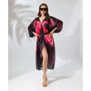 Kadın Rahat Kesim Şifon Kimono - Siyah