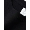 Kadın T-Shirt Bisiklet Yaka Kısa kol Baskılı Tişört - Siyah