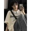 Kadın Tişört Örümcek Baskılı Bisiklet Yaka T-shirt - Beyaz