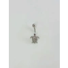 Kaplumbağa Detaylı Göbek Piercing