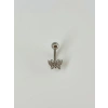 Kelebek Detaylı Göbek Piercing