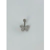 Kelebek Detaylı Göbek Piercing