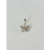 Kelebek Detaylı Göbek Piercing