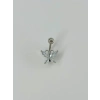 Kelebek Detaylı Göbek Piercing