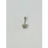 Kelebek Detaylı Göbek Piercing