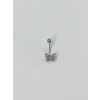 Kelebek Detaylı Göbek Piercing